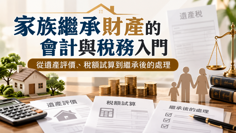 家族繼承財產的會計與稅務入門(2026 版)