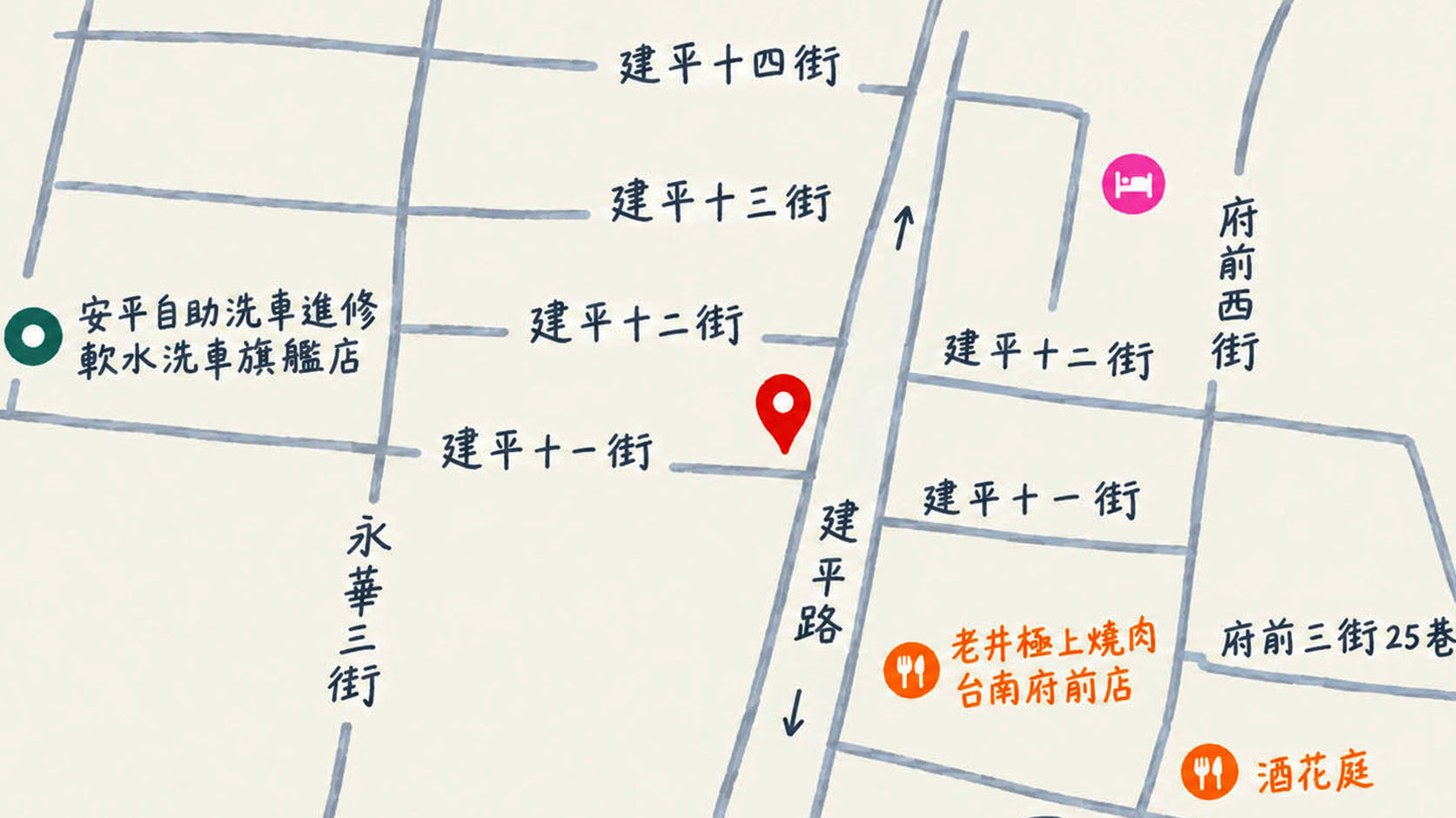 台南總所位置地圖